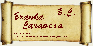 Branka Čaraveša vizit kartica